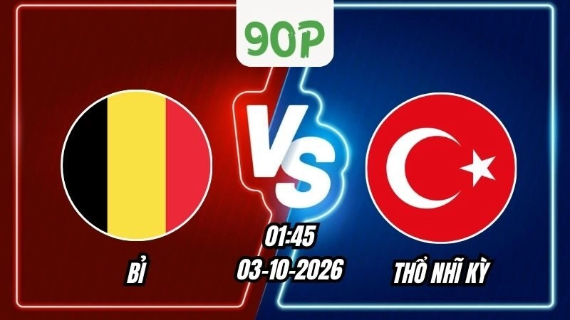 Nhận định Bỉ vs Thổ Nhĩ Kỳ 01h45 ngày 03/10/2026