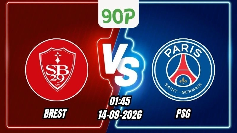 Nhận định Brest vs PSG 01h45 ngày 14/09/2026